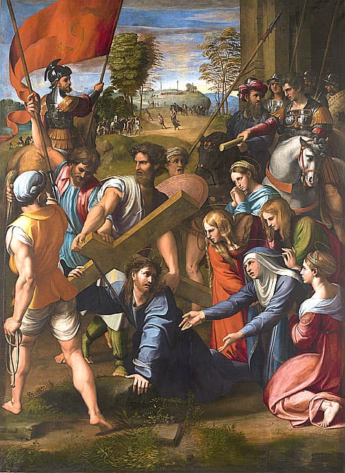 《基督荷着十字架》拉斐尔作品介绍及画作含义/创作背景
