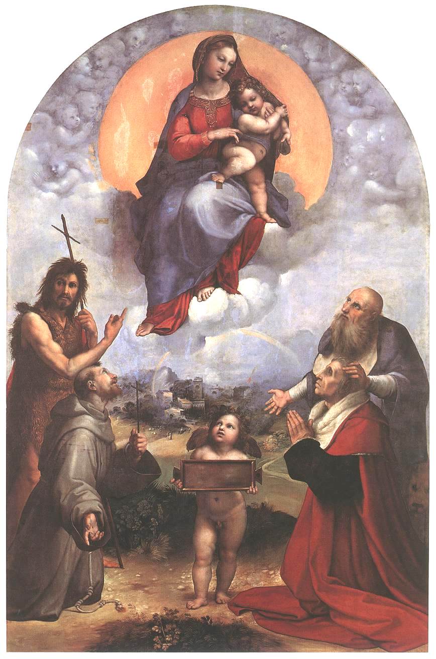 《福利尼奥的圣母》拉斐尔作品介绍及画作含义/创作背景